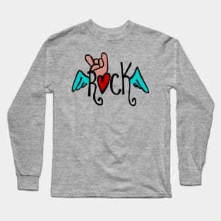 Rock wings Long Sleeve T-Shirt